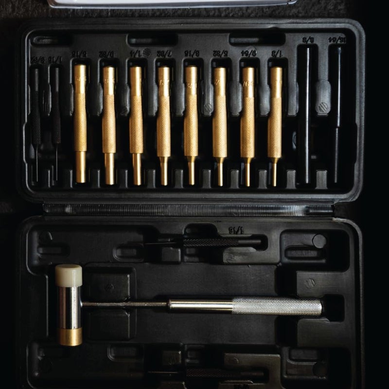 Wheeler 8-Piece Brass Punch Set in Labeled Rollup Storage Bag for Drifting Sights and Gunsmithing - Image 3